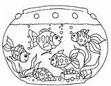 Goldfish Aquarium Dourado Peixe Netart Poisson Getcolorings Quatro sketch template