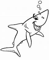Sharks Topcoloringpages Smiled sketch template