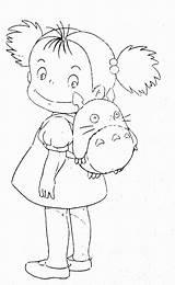 Ghibli Totoro Miyazaki トトロ Chihiro Ponyo Estudio Hayao Laminas Ferenc Faciles Viaje école Crayon Petits グッズ Voisin Drawings Coloriages Sobre sketch template