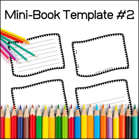 mini book template   teaching library myteachinglibrarycom