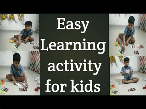 kids learning activity  game easy activity  kids indoor