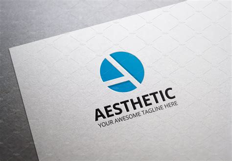 aesthetic letter  logo branding logo templates creative market