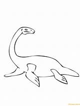 Plesiosaurus Coloring Pages Drawing Color Dinosaurs Online Printable Ichthyosaurus Mosasaurus Template Supercoloring Categories Clipart sketch template
