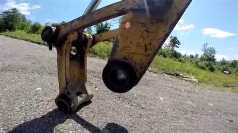 excavator bucket maintenance  boring pins bushings teeth redneck homestead youtube