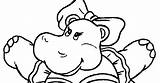 Hippo Coloring sketch template