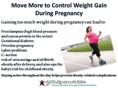 move more to control weight gain during pregnancy shilpsnutrilife