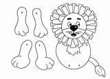 Paper Puppet Lion Puppets Bag Animal Pdf Template Animals Printables Crafts Craft Kids Finger Patterns Printable Templates Anansi Spider Colouring sketch template