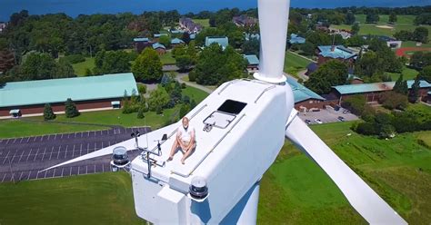 drone hovers  turbine captures amazing footage    cracking