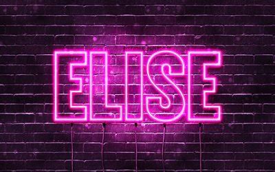 wallpapers elise  wallpapers  names female names elise  purple neon