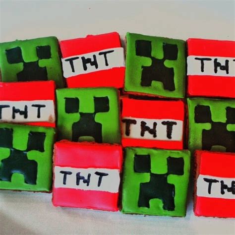 minecraft cookies  wbscustomconfections  etsy