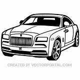 Royce Rolls Vector Car Clip Clipart Drawing Front Cars Vectors Silhouette Graphics Luxury Coloring Pages Vehicle Eps Drawings Shadow Choose sketch template