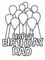Birthday Coloring Happy Daddy Pages Cards Dad Printable Card Color Kids Kittybabylove Recommended Gorgeous Remixing Source Info sketch template