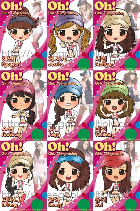 snsd oh chibi complete by squeegool on deviantart