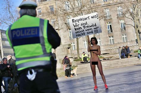 ‘we Are Not Free Game’ Furious Protestor Stages Naked Protest Against