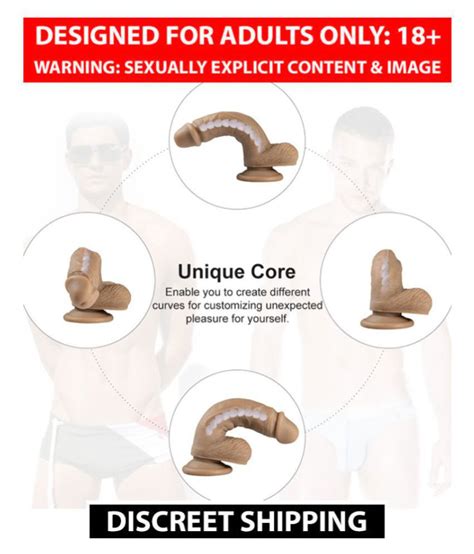 Skin Color Realistic Flexible Dildo With Ability To Twist In Any Shape