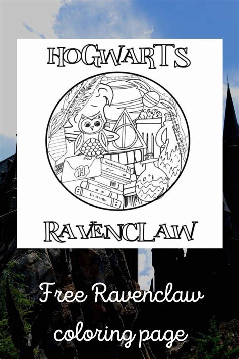 printable ravenclaw coloring pages stevie doodles  printable