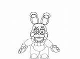 Bonnie Fnaf Toy Coloring Pages Freddy Nights Five Colouring Chica Deviantart Freddys Contorno Print Printable Bunny Color Drawing Getcolorings Toys sketch template