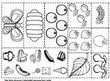 Coloring Caterpillar Hungry Very Pages Kids Food Sheets Template Everfreecoloring Printables Printable Activities Eric Print Preschool Carle Kindergarten Templates Crafts sketch template