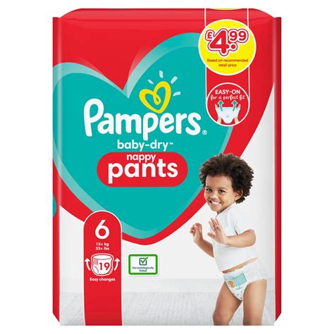 pampers baby dry nappy pants size   nappies kg carry pack baby toddler iceland foods