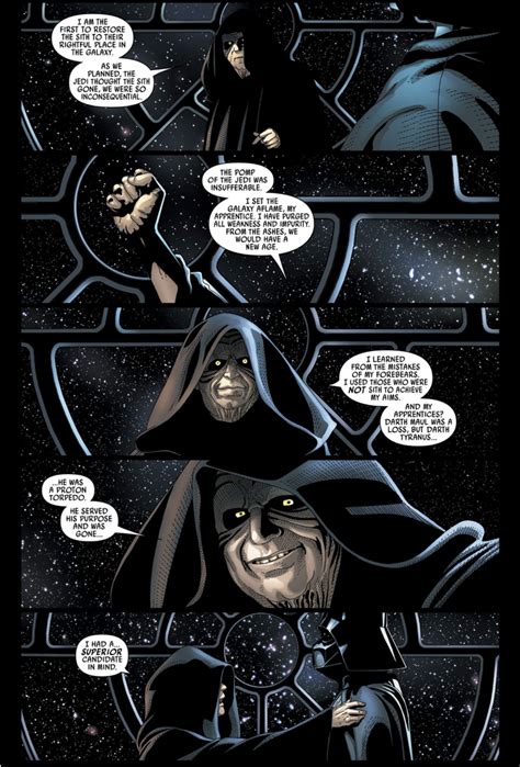 Palpatine Explains Why He Tried To Replace Darth Vader