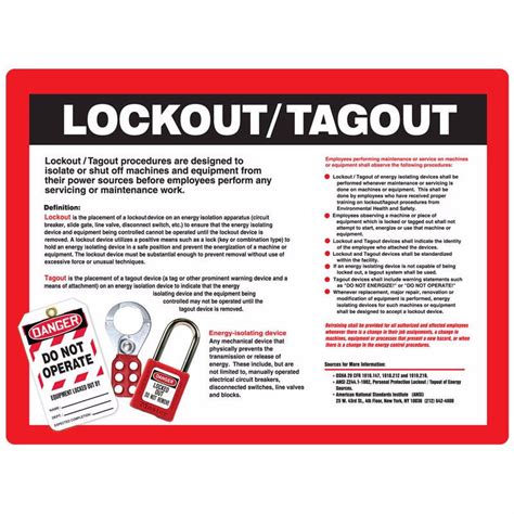 lockouttagout safety poster english clark safety