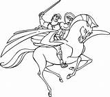 Hercules Pegasus sketch template