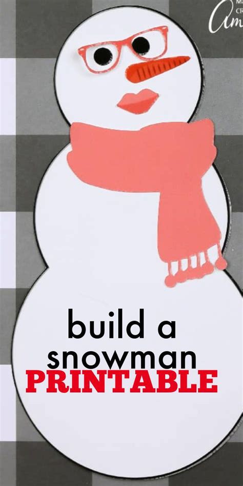 build  snowman printable printable snowman fun edible crafts fun