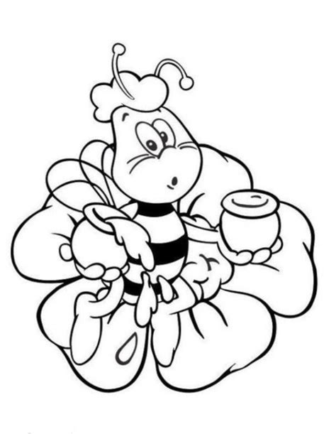 bee coloring pages books    printable