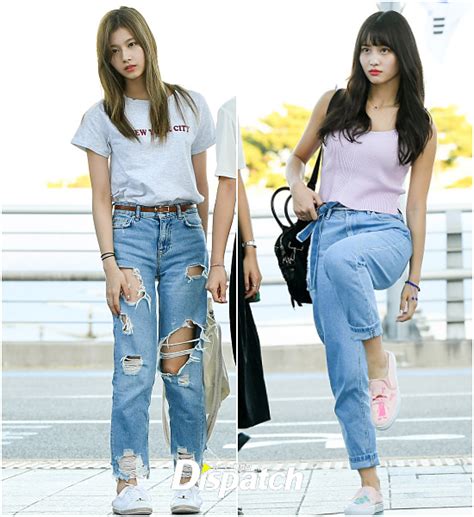 Twice Sana And Momo S Airport Fashion Style Was Jeans