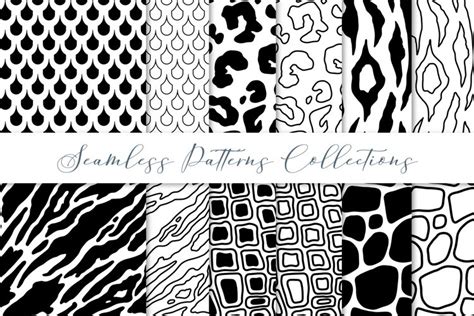 seamless patterns  animal textures