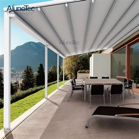 white tunnel standing retractable awnings  rs square feet  gurugram id