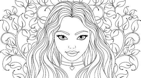 girls makeup coloring pages