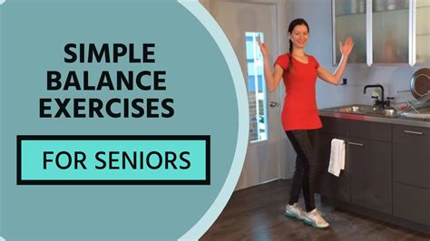 simple balance exercises  seniors youtube