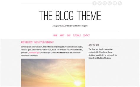 blog templates  zoe