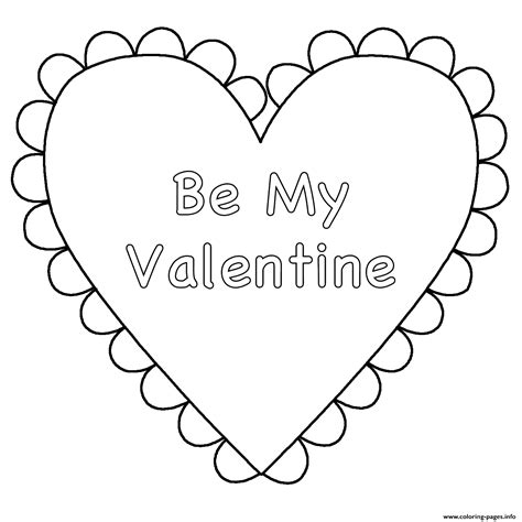 valentine heart   coloring page printable