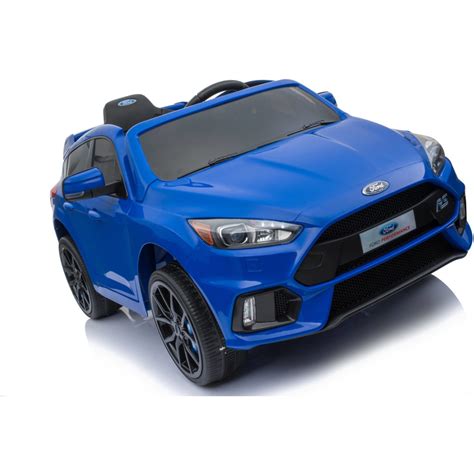 licensed ford focus rs  childrens kids battery ride  car blue