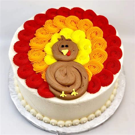 Thanksgiving Cake Decorating Turkey