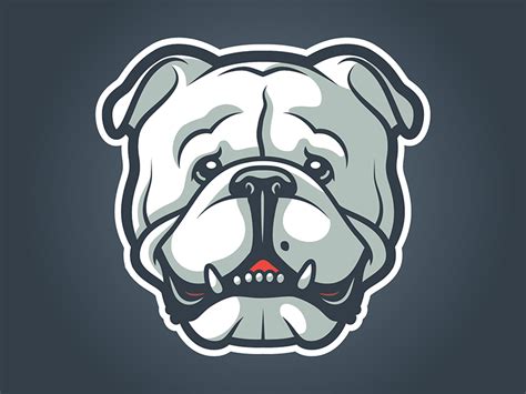 bulldog logo final  ruth  king  dribbble