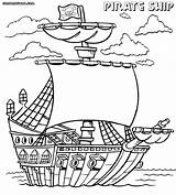 Pirate Ship Coloring Pages Kids Print Drawing Step Getdrawings Pirateship sketch template