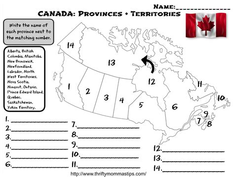 canada provinces  capitals quiz printable  printable templates