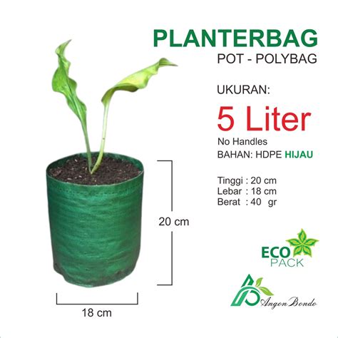 jual planter bag  liter planterbag pot polybag kantong tanaman buah