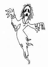 Fantasma Halloween Dibujo Geist Spook Kleurplaat Malvorlage Zombi Fantasmas Scream Gratis Ausdrucken Stampare Malvorlagen Astral Larva Kleurplaten sketch template