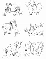 Barn Animals Coloring Pages Getcolorings Printable sketch template