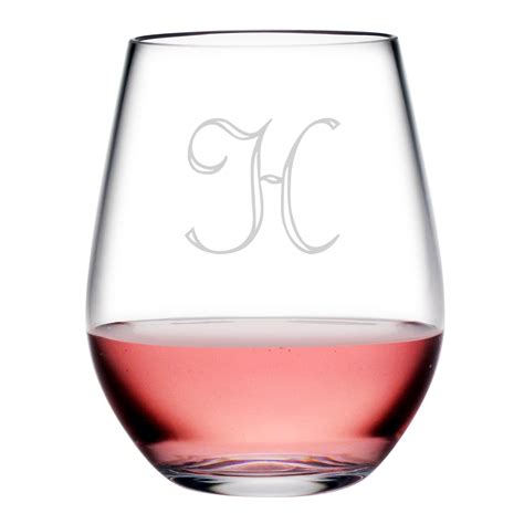 Personalized Acrylic Stemless Wine Glass Set Of 4 Ebay
