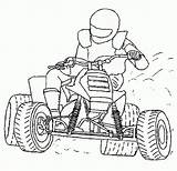 Quad Atv Skid Rider sketch template