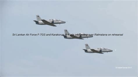 Sri Lankan Air Force F 7gs And Karakorum K 8 Jets