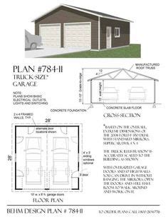 garage plans  behm design  plans images