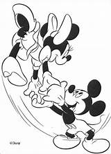 Minnie Mouse Coloring Mickey Pages Dancing Color Print Kids Colorare Da Disney sketch template