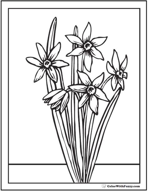 daisy coloring pages  customizable pdfs spring coloring pages