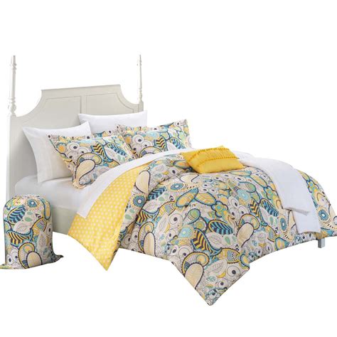 Princess Paisley Polka Dot Comforter Set Bed In A Bag Full